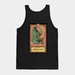 Queen Of Cups. Eternal Bones Tarot Design (Colorful) Tank Top